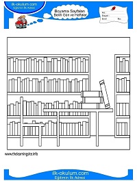 Çocuklar İçin Kütüphaneler Haftası Boyama Sayfaları 